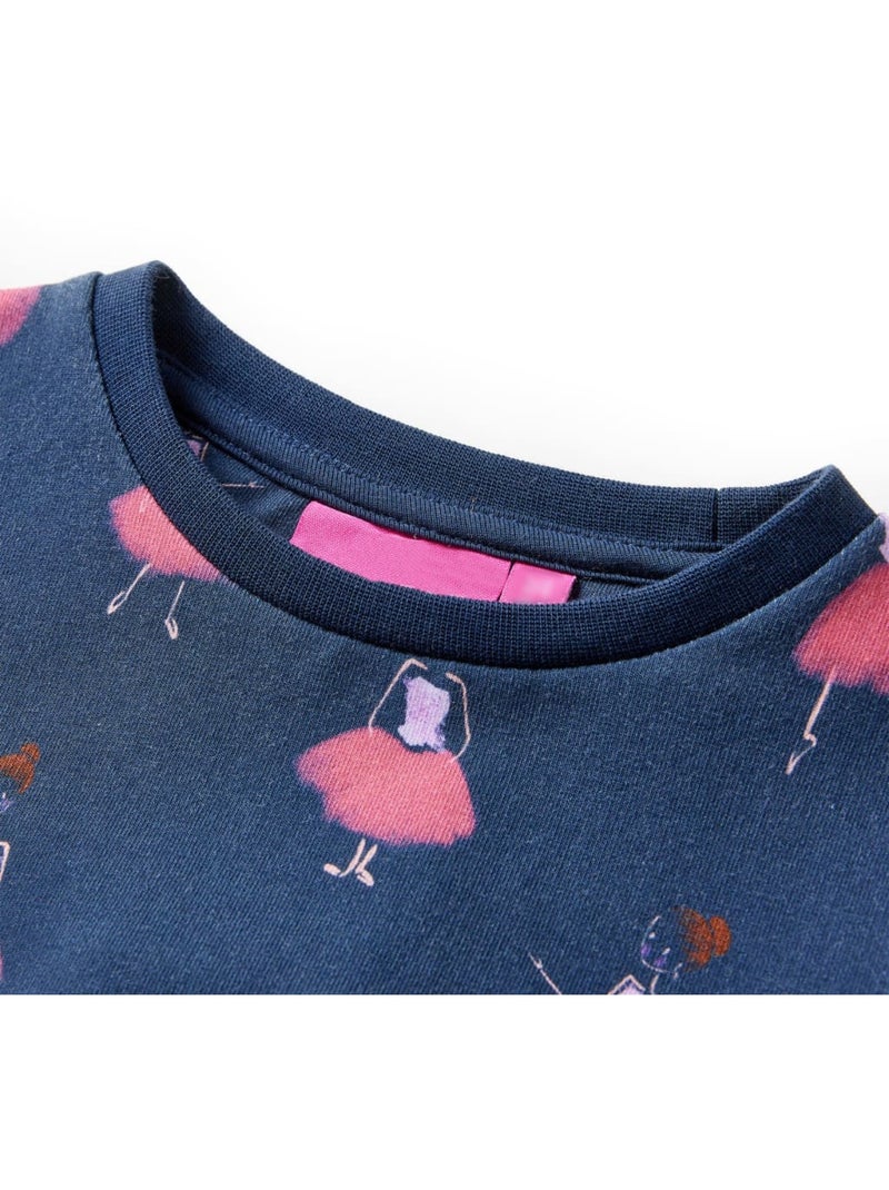 Robe Pour Enfants Coton - VidaXL Bleu - Kiabi