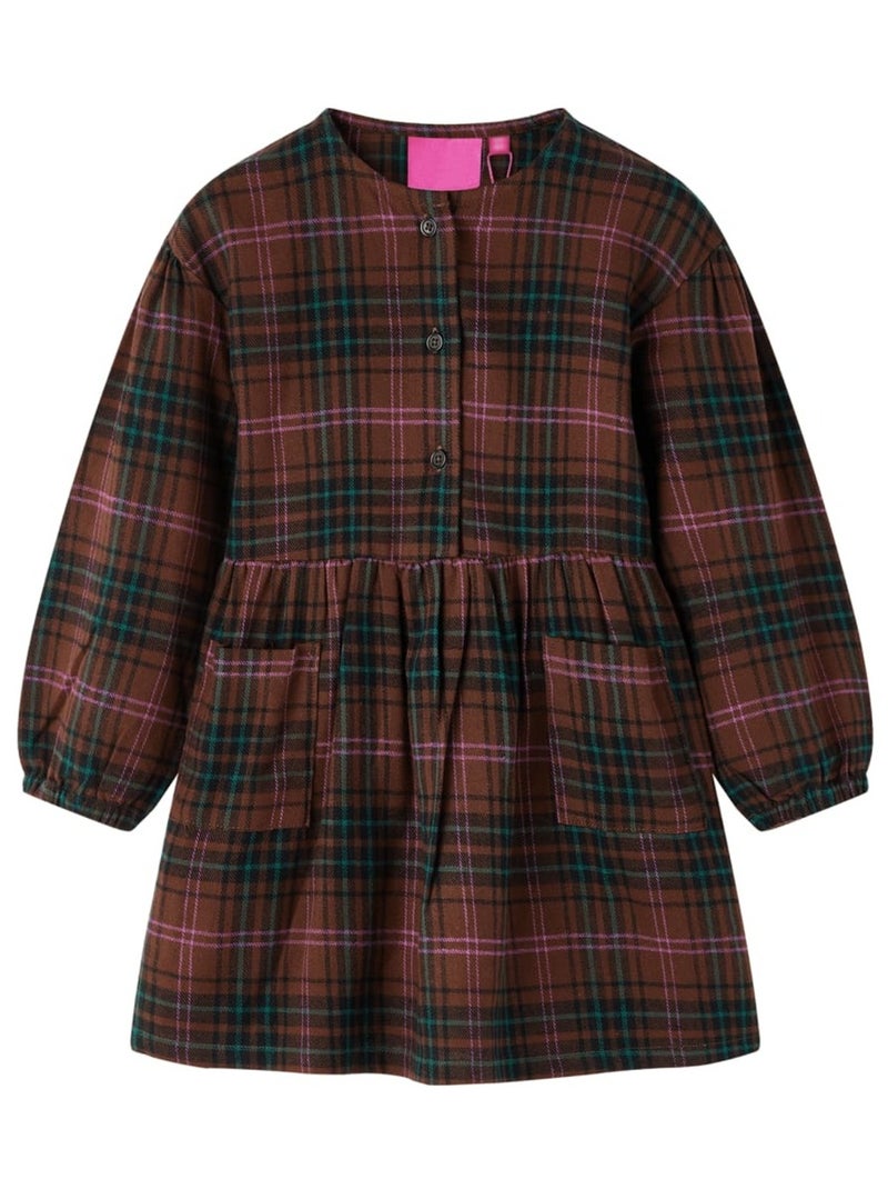 Robe Pour Enfants Coton - VidaXL Camel - Kiabi