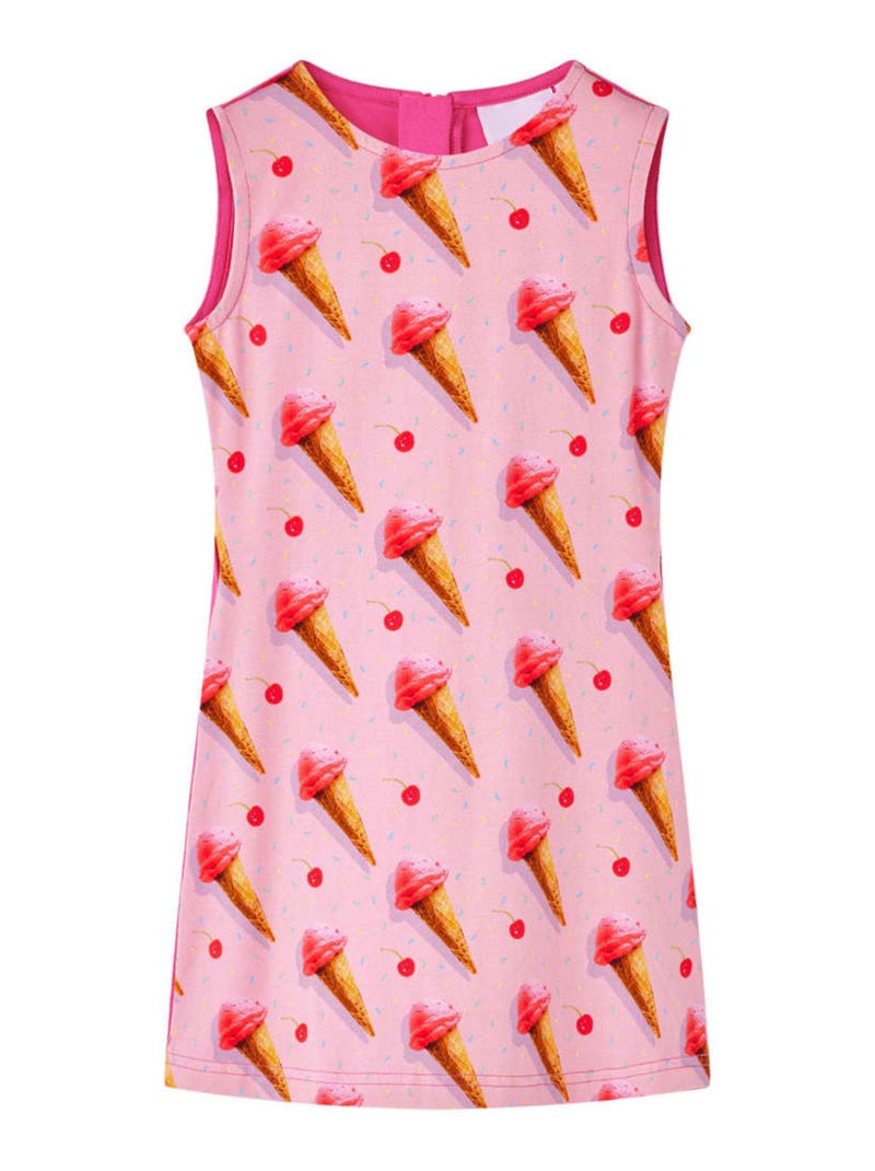 Robe Pour Enfants Coton - VidaXL Rose - Kiabi