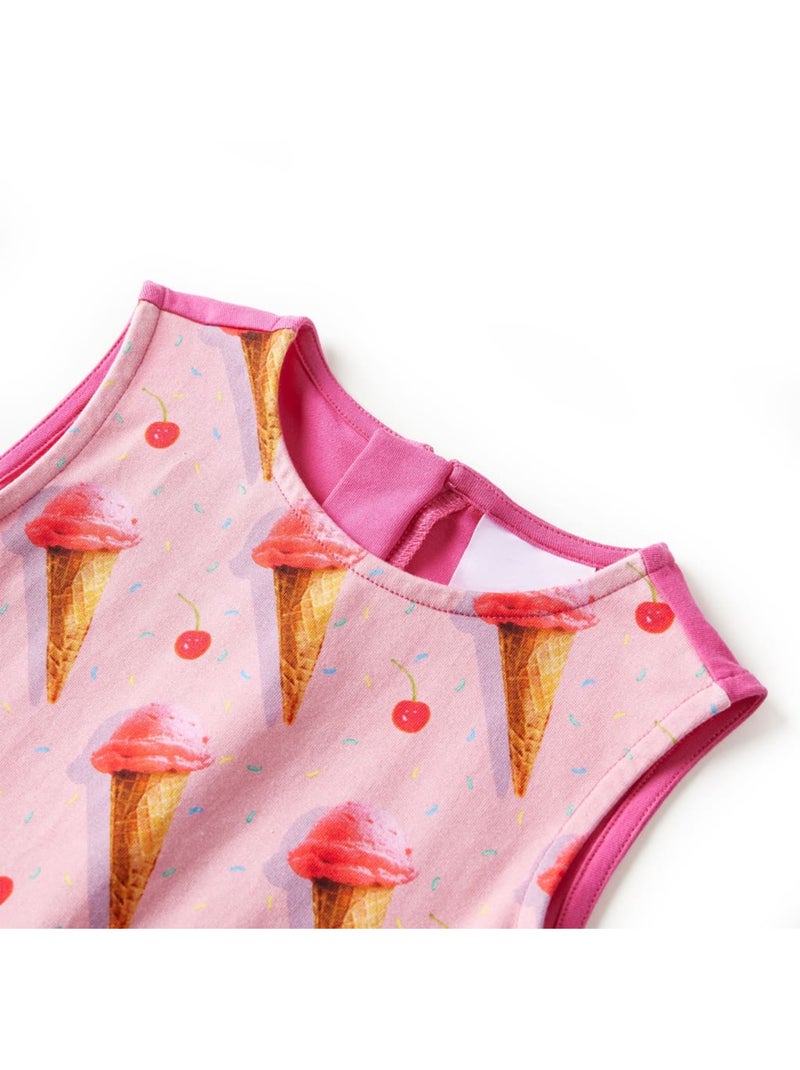 Robe Pour Enfants Coton - VidaXL Rose - Kiabi