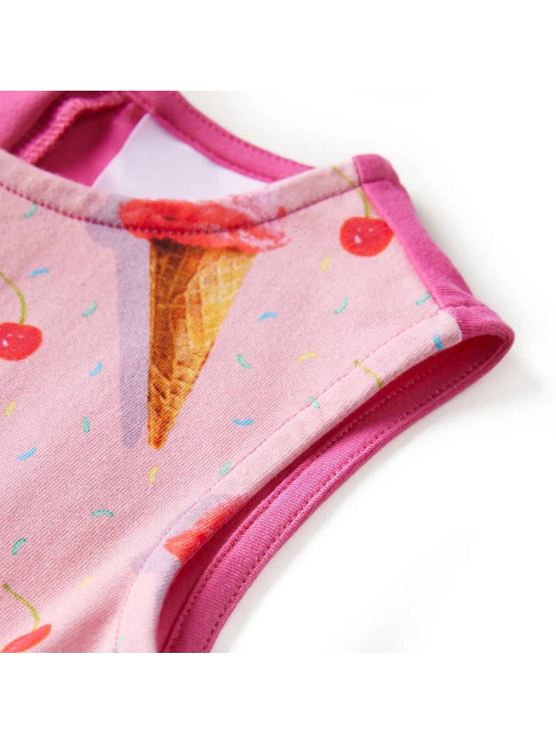 Robe Pour Enfants Coton - VidaXL Rose - Kiabi