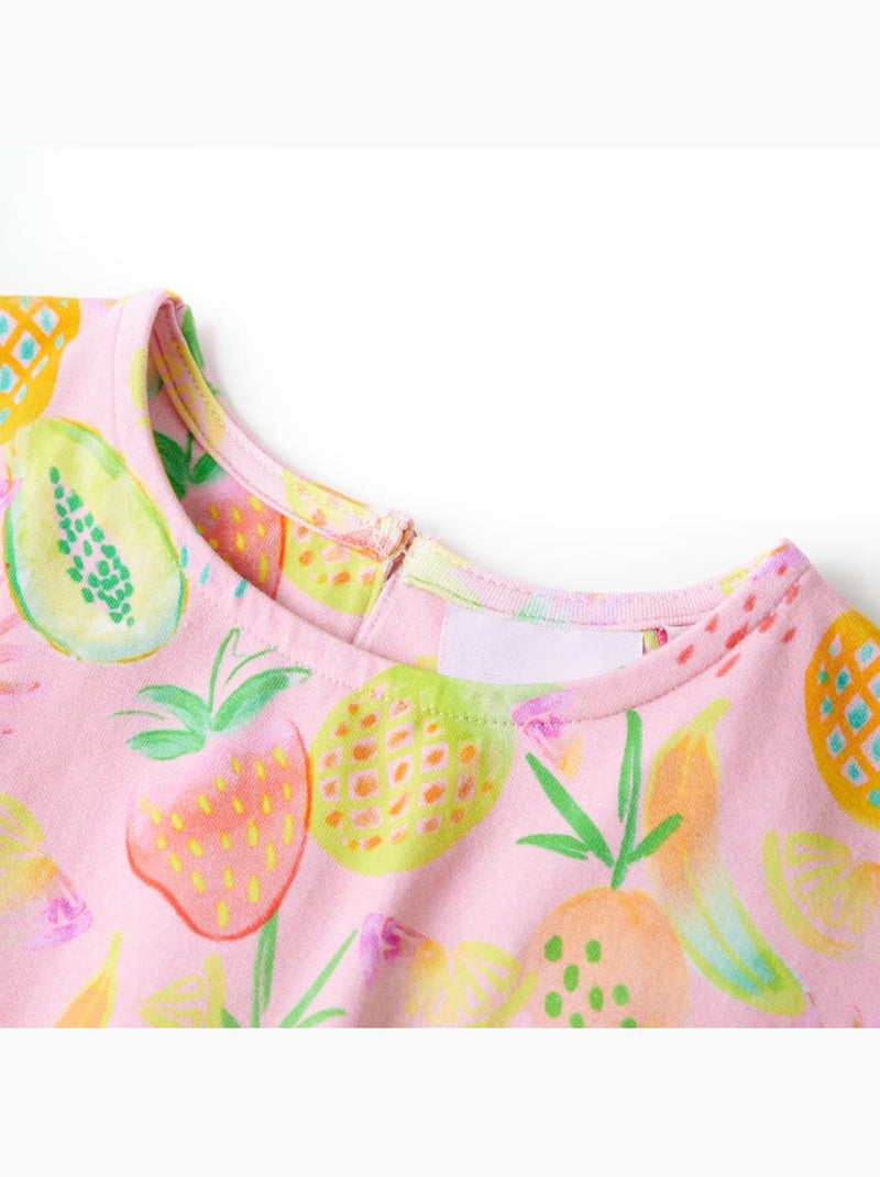 Robe Pour Enfants Coton - VidaXL Rose - Kiabi