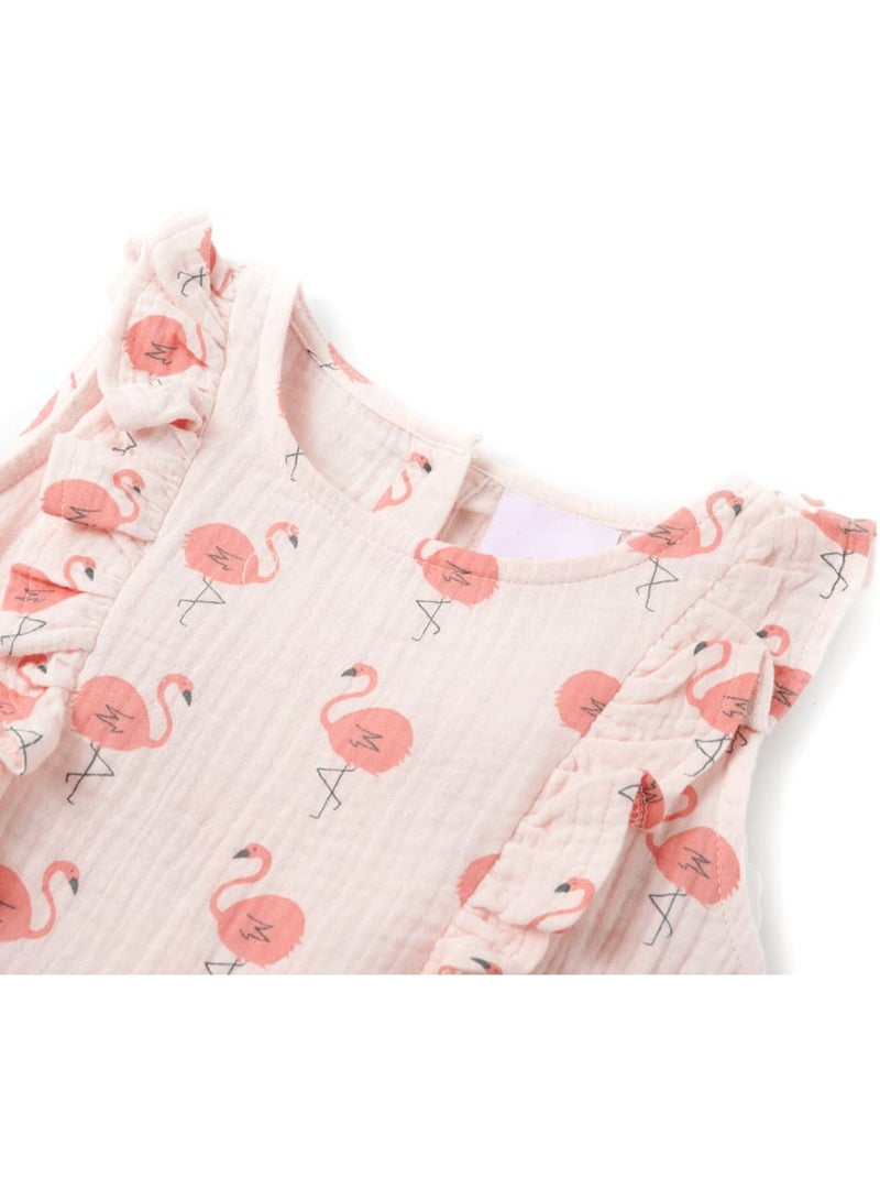 Robe Pour Enfants Coton - VidaXL Rose - Kiabi
