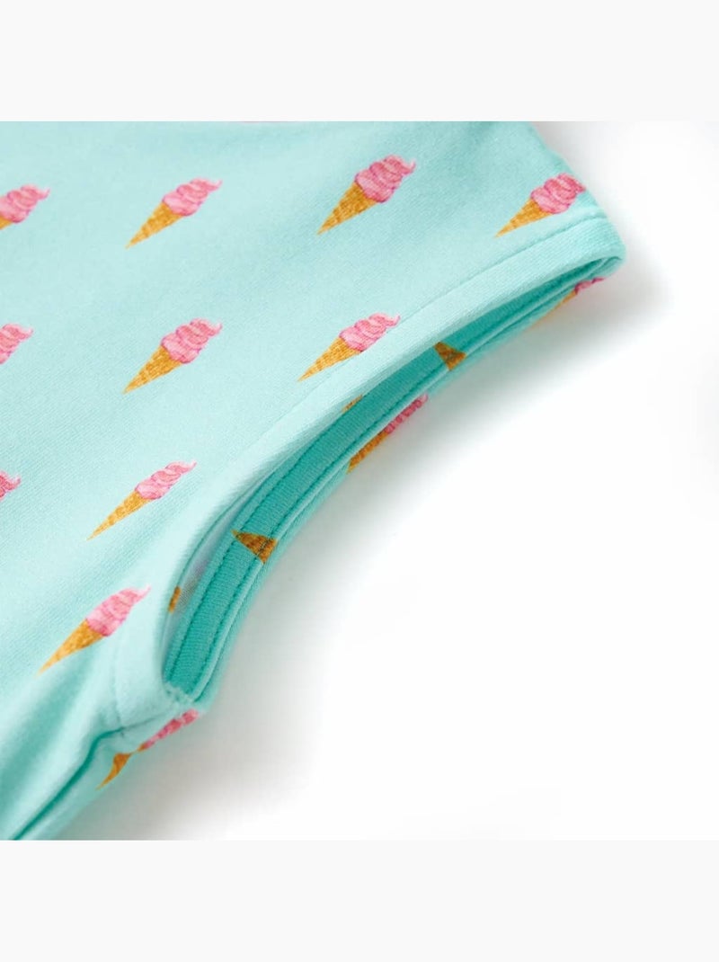 Robe Pour Enfants Coton - VidaXL Vert - Kiabi