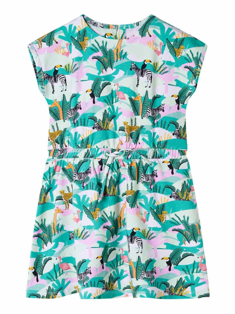 Robe Pour Enfants Coton - VidaXL Vert - Kiabi