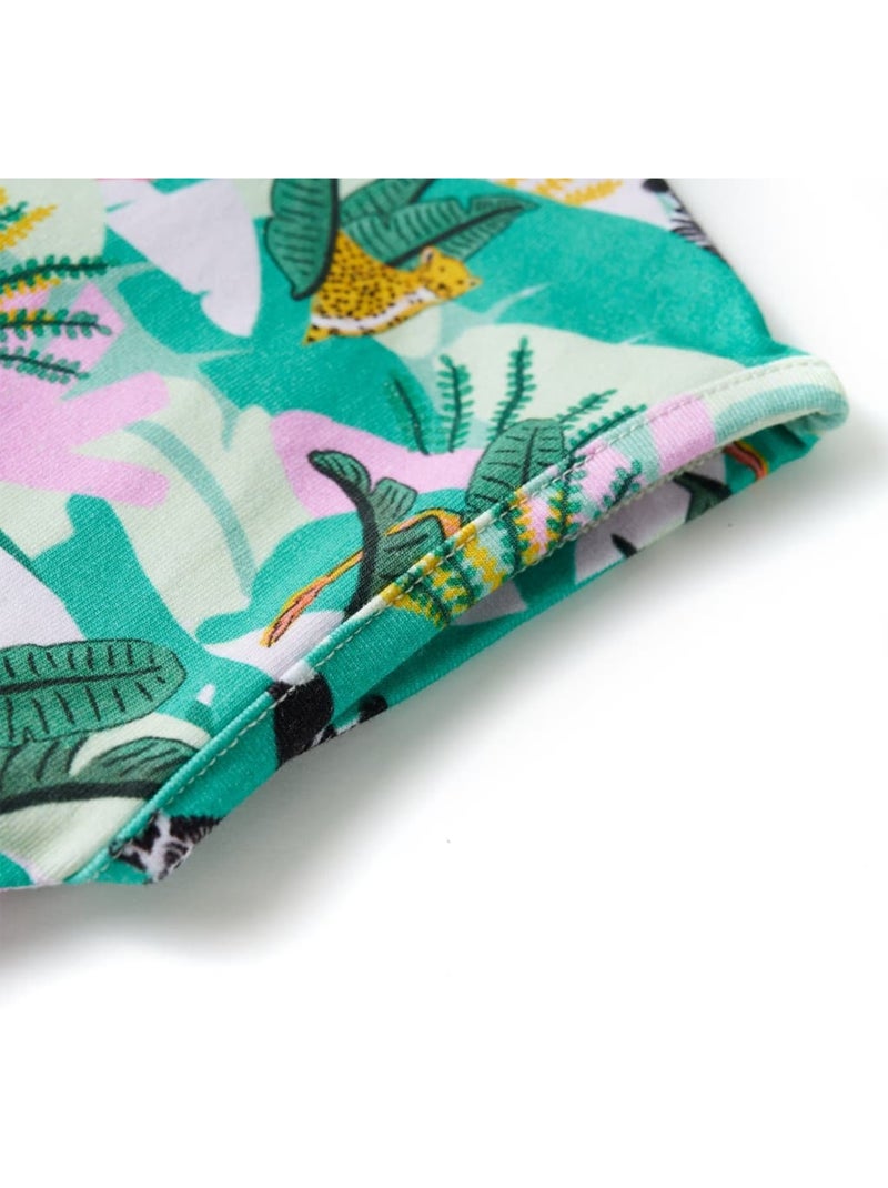 Robe Pour Enfants Coton - VidaXL Vert - Kiabi