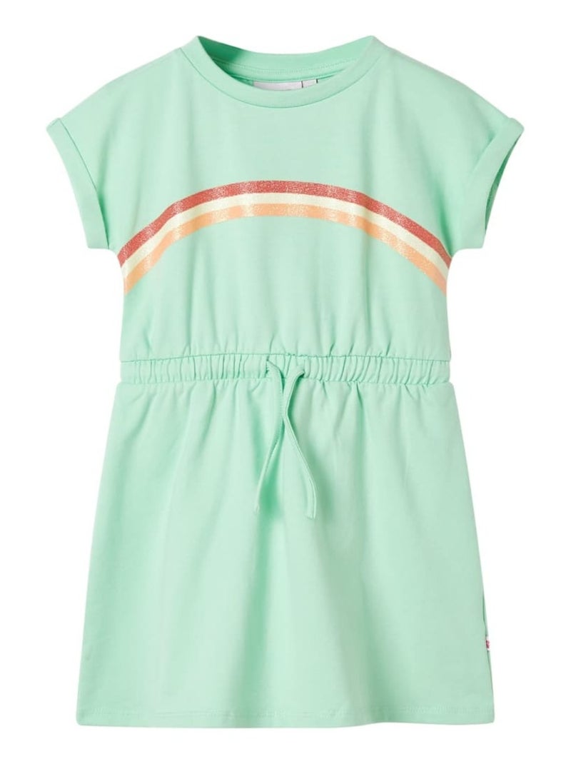Robe Pour Enfants Coton - VidaXL Vert - Kiabi