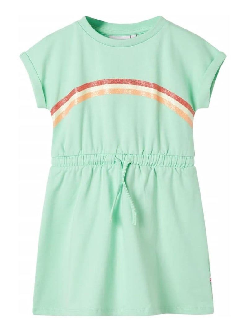 Robe Pour Enfants Coton - VidaXL Vert - Kiabi