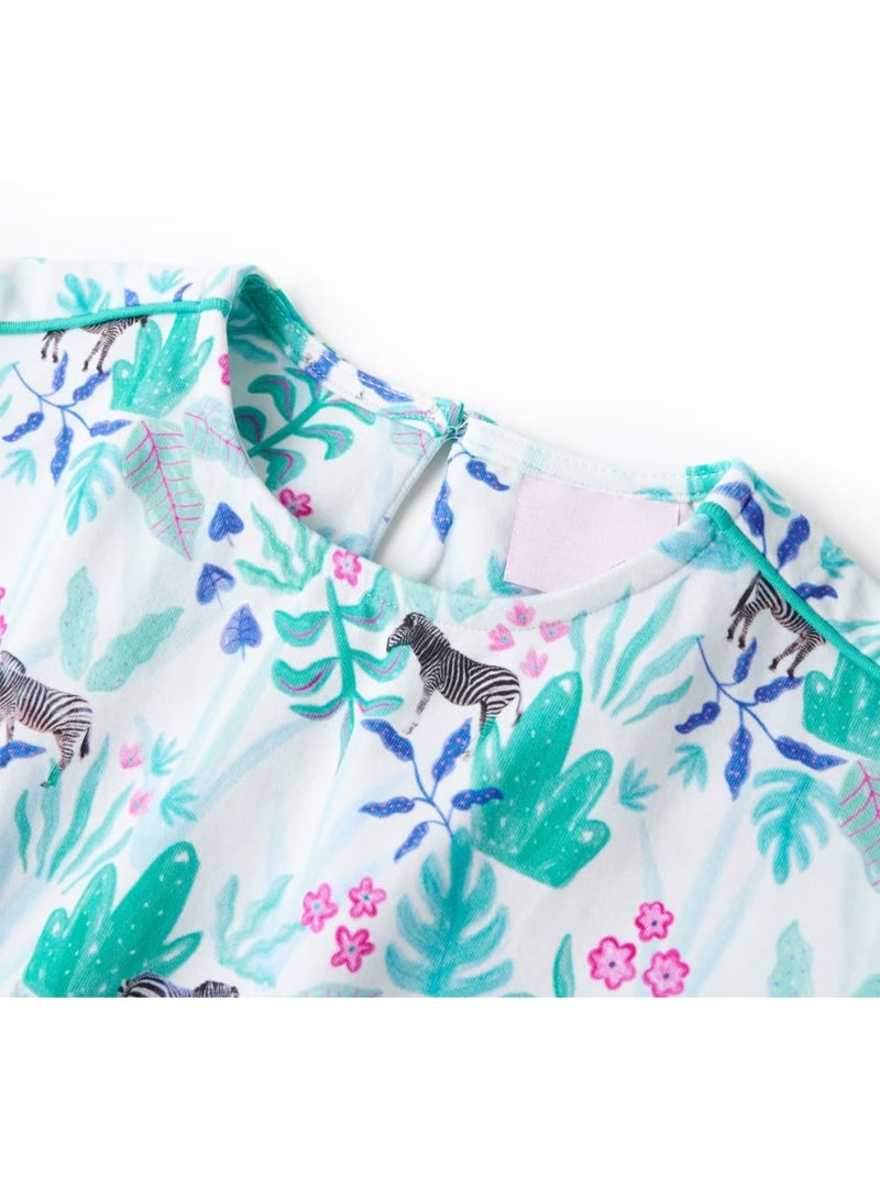 Robe Pour Enfants Coton - VidaXL Vert - Kiabi