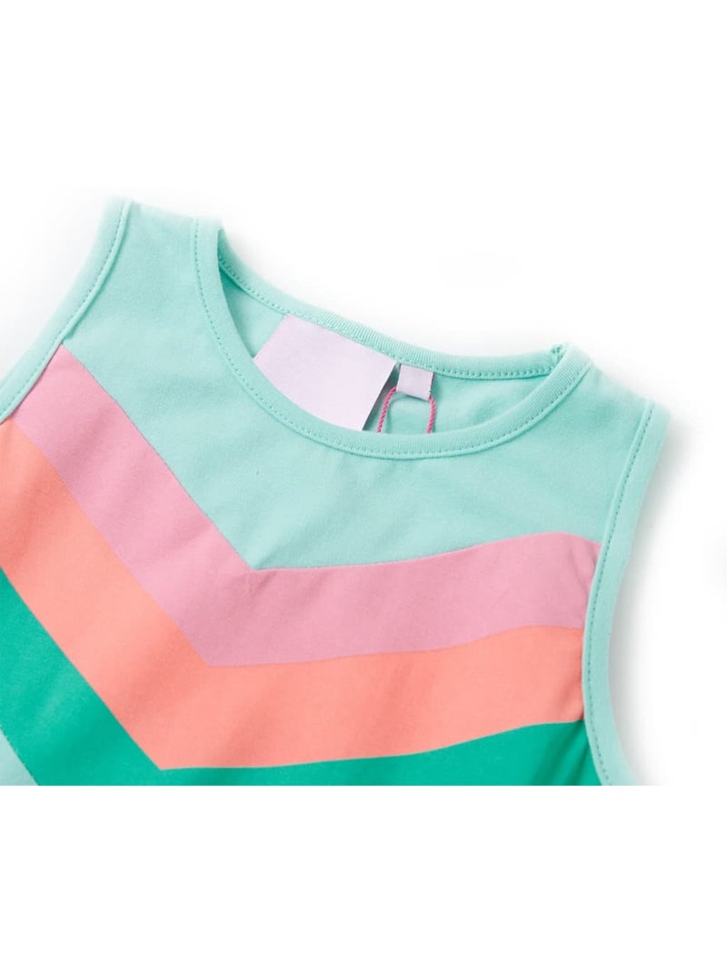 Robe Pour Enfants Coton - VidaXL Vert - Kiabi