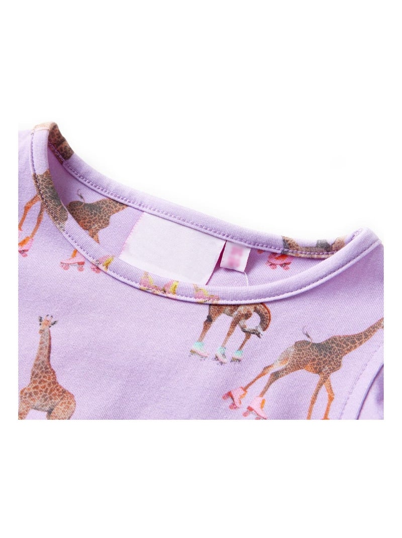 Robe Pour Enfants Coton - VidaXL Violet - Kiabi