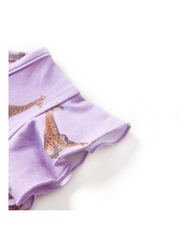 Robe Pour Enfants Coton - VidaXL Violet - Kiabi
