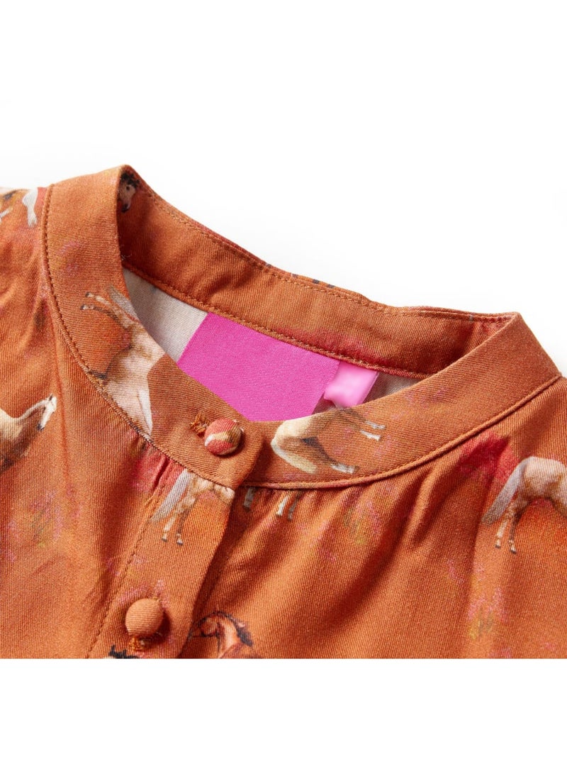 Robe Pour Enfants Fibre - VidaXL Camel - Kiabi