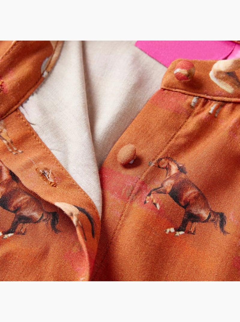 Robe Pour Enfants Fibre - VidaXL Camel - Kiabi