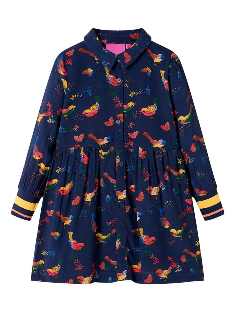 Robe Pour Enfants Polyester - VidaXL Bleu - Kiabi