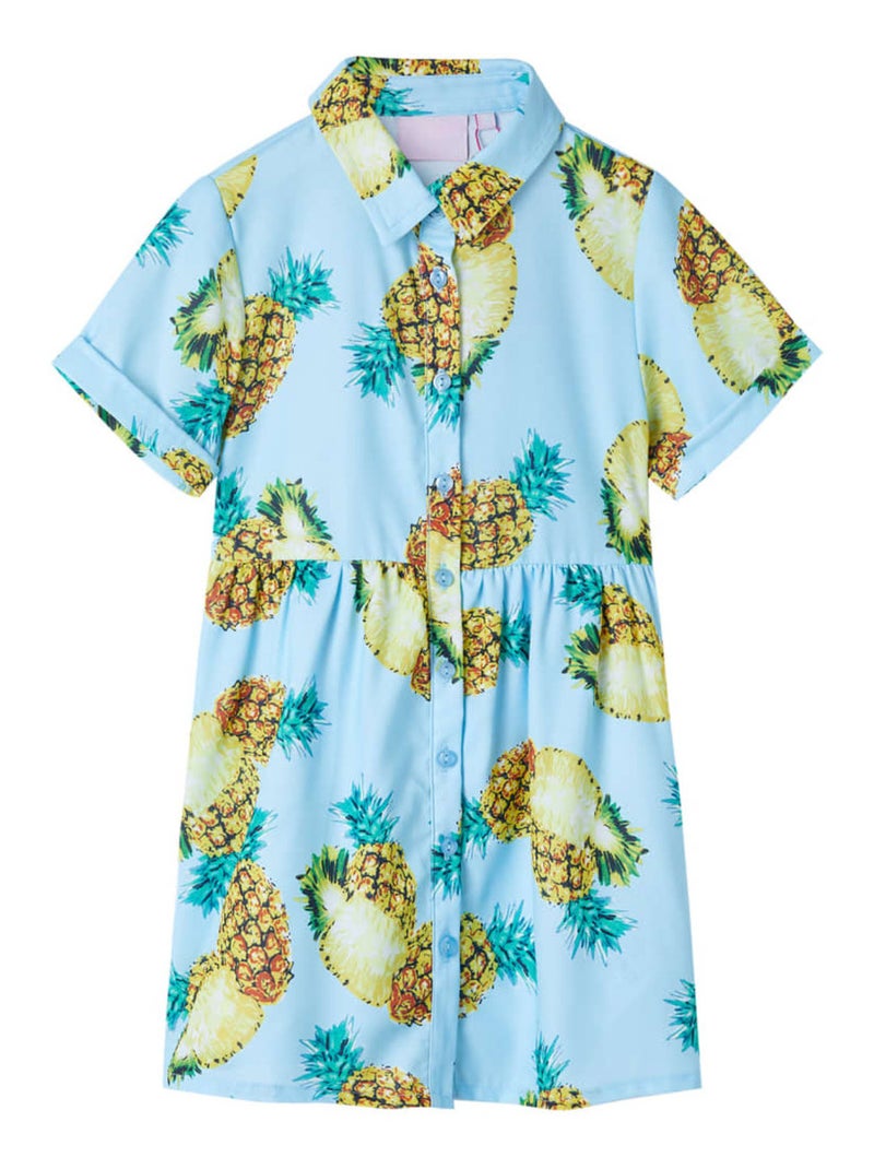 Robe Pour Enfants Polyester - VidaXL Bleu - Kiabi