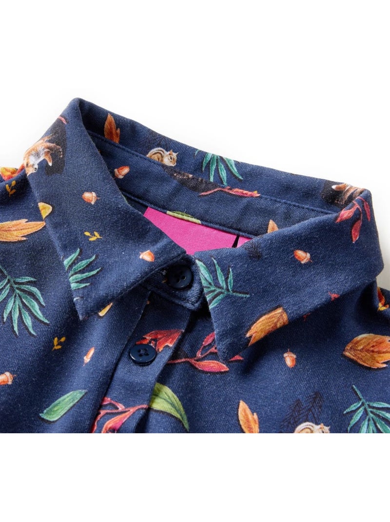 Robe Pour Enfants Tissu - VidaXL Bleu - Kiabi