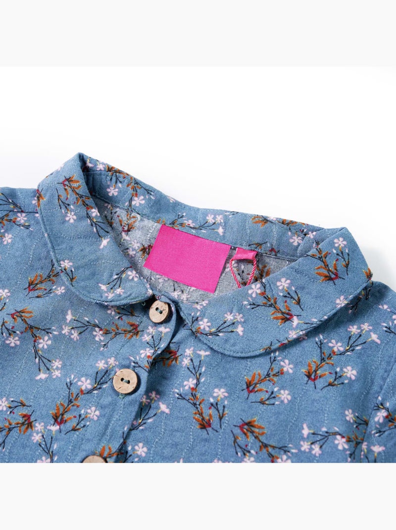 Robe Pour Enfants Tissu - VidaXL Bleu - Kiabi