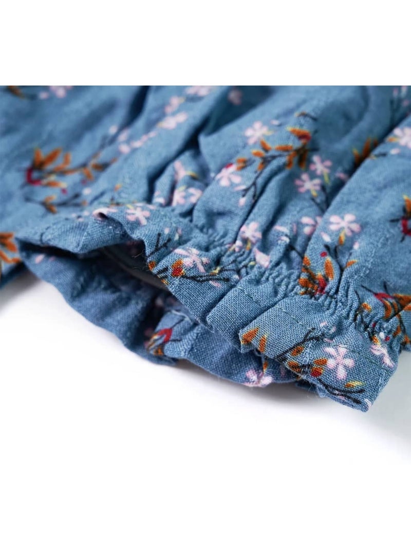 Robe Pour Enfants Tissu - VidaXL Bleu - Kiabi