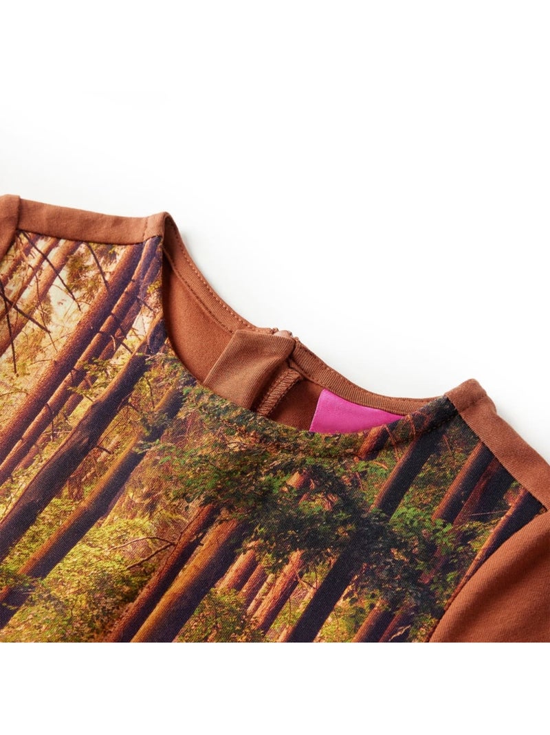 Robe Pour Enfants Tissu - VidaXL Camel - Kiabi