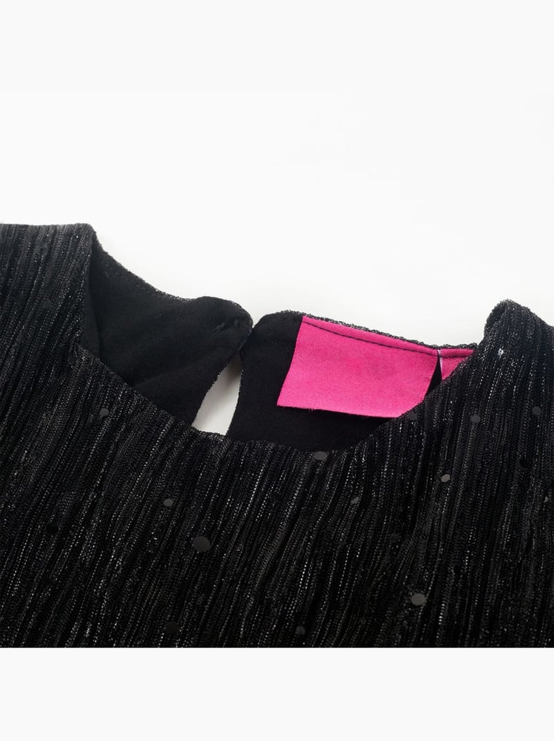 Robe Pour Enfants Tissu - VidaXL Noir - Kiabi