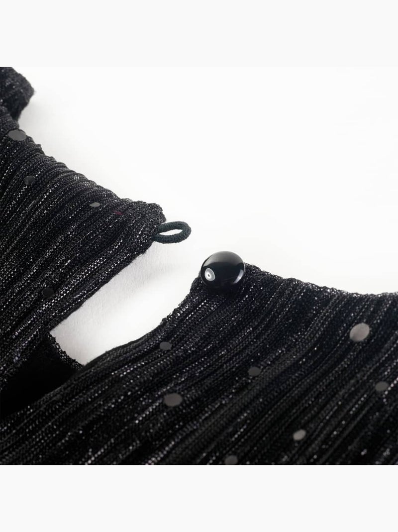 Robe Pour Enfants Tissu - VidaXL Noir - Kiabi