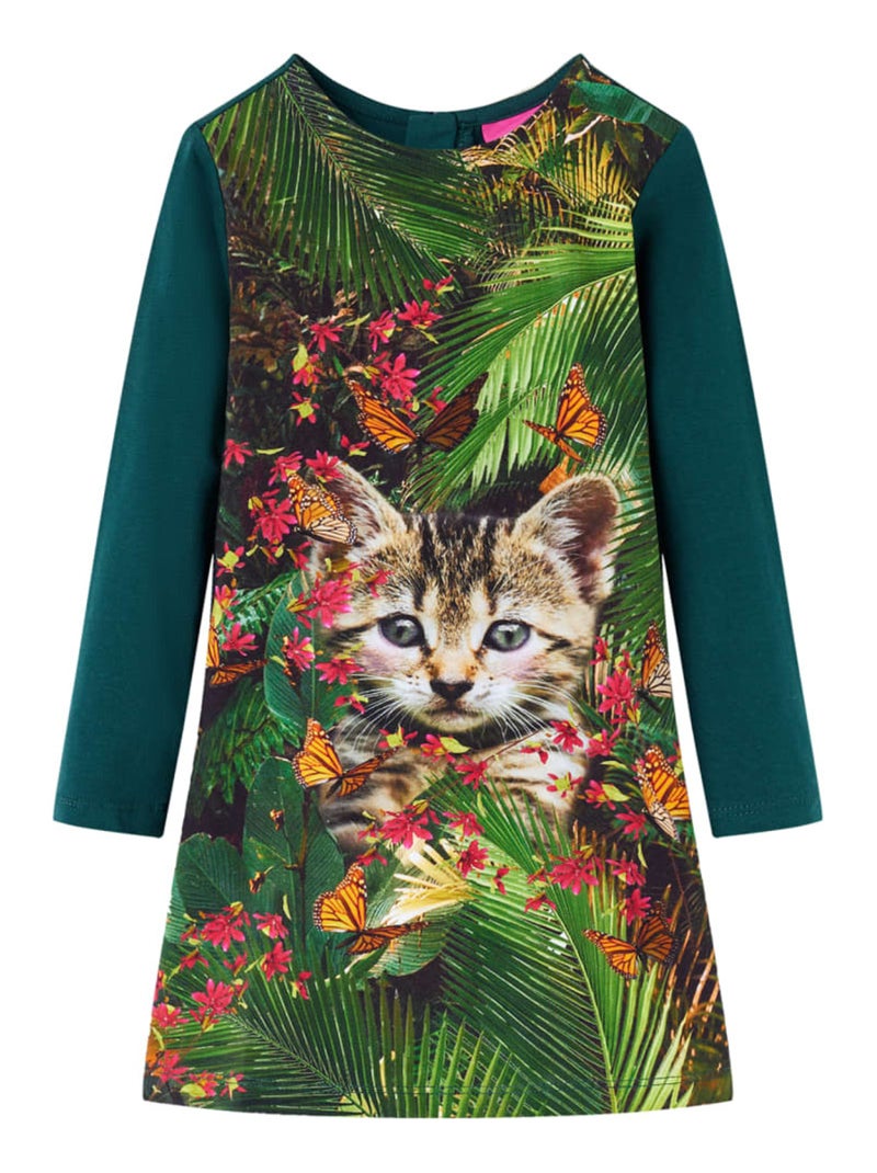 Robe Pour Enfants Tissu - VidaXL Vert - Kiabi
