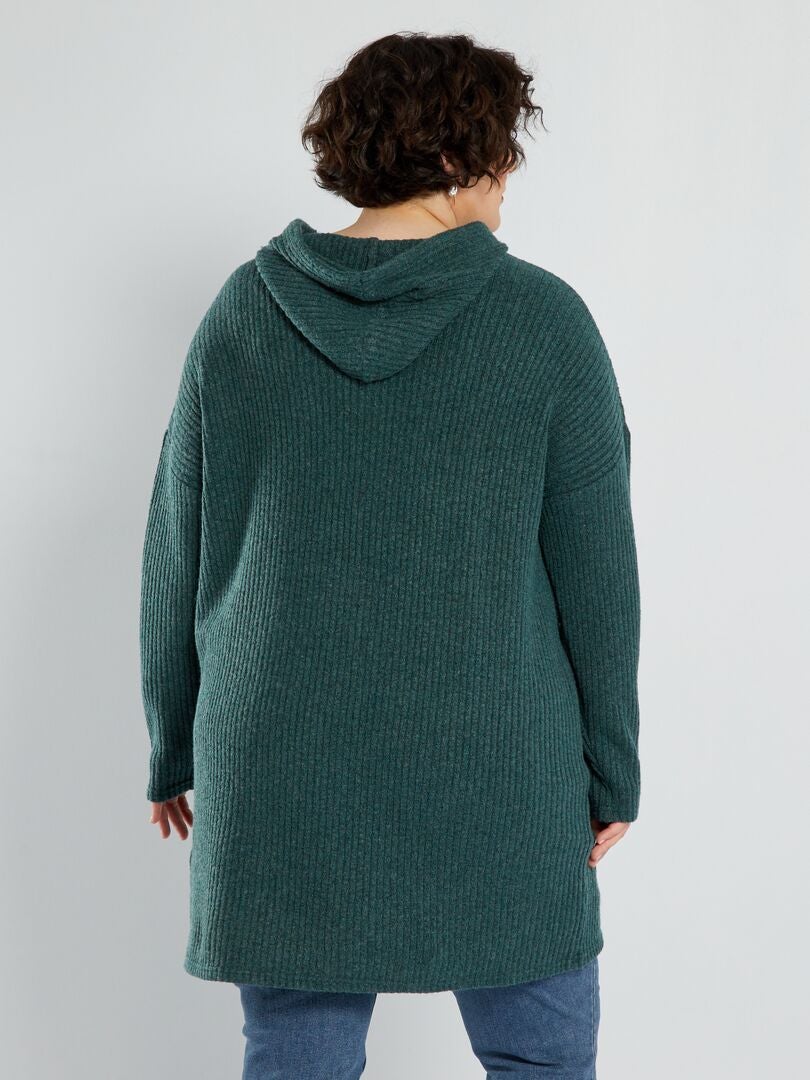 Robe pull à capuche Vert - Kiabi