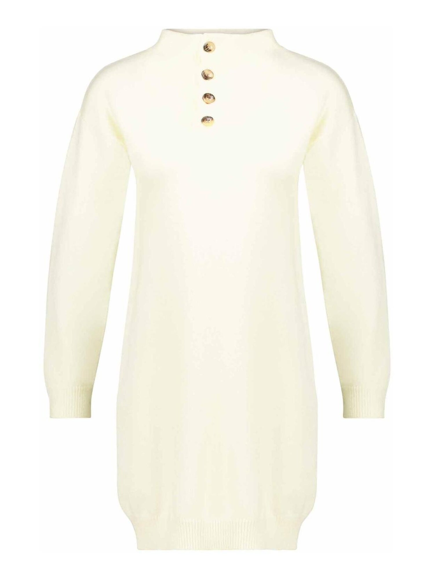 Pull Crop Blanc Côtelé Missguided – Boutonné – Occasion Très Bon état