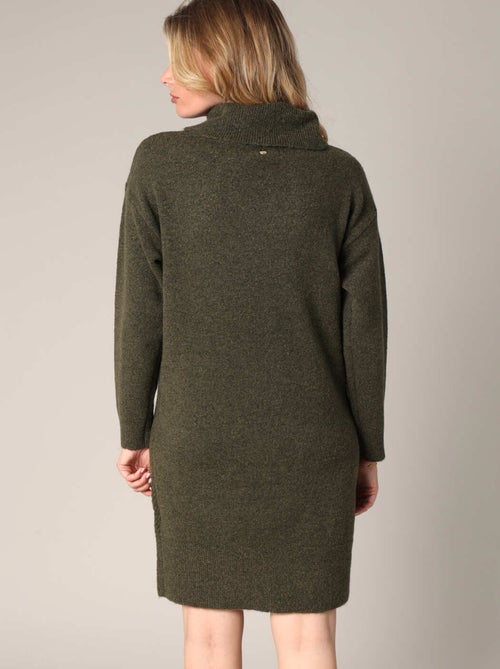 Robe pull à col montant en maille douce 'Deeluxe' - Kiabi