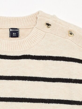 Robe pull à manches longues et col boutonné