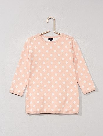Robe pull à pois