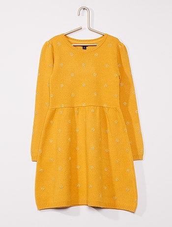 Robe pull au motif brillant