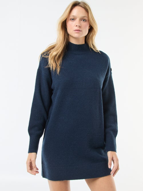 Robe pull avec boutons fantaisies - Kiabi