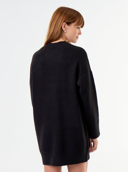 Robe pull avec boutons martelés - Kiabi Robe pull avec boutons martelés - Kiabi