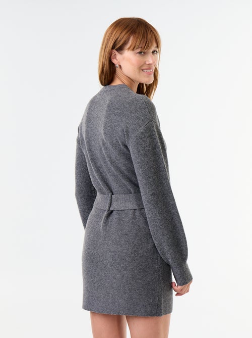 Robe pull avec ceinture - Kiabi Robe pull avec ceinture - Kiabi