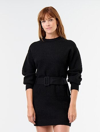 Robe pull avec ceinture