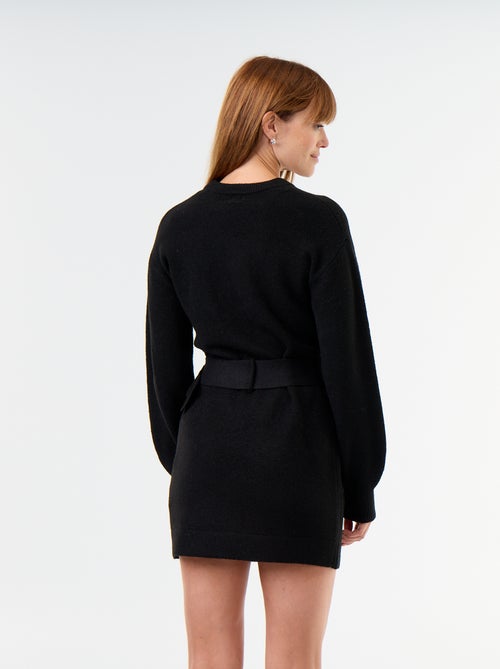 Robe pull avec ceinture - Kiabi Robe pull avec ceinture - Kiabi