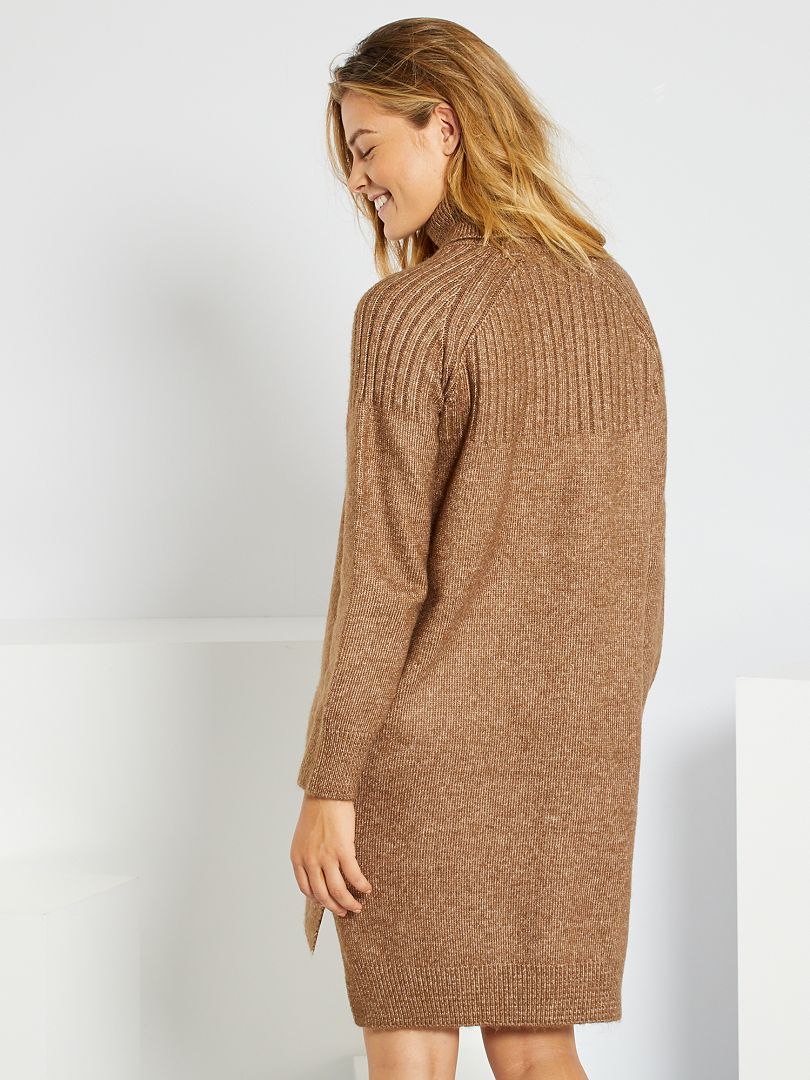 Robe pull avec col roulé marron Kiabi 18.00€