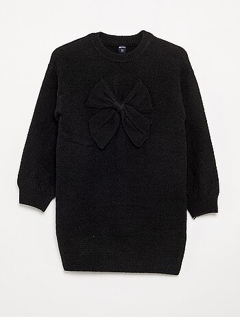 Robe pull avec grand nœud devant 'Noël'