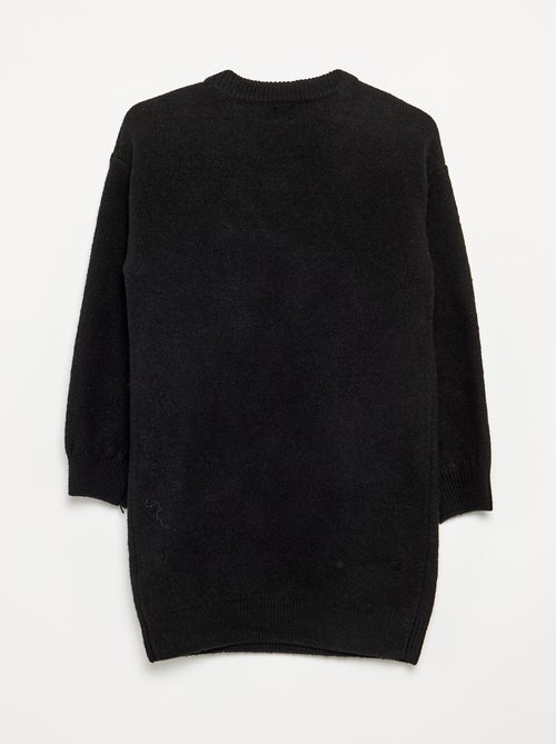 Robe pull avec grand nœud devant - Kiabi Robe pull avec grand nœud devant - Kiabi