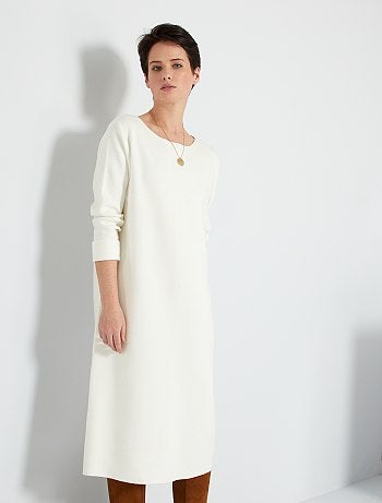 robe blanche pull