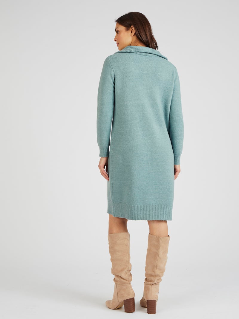 Robe-pull col camionneur Thermolactyl - Damart Vert - Kiabi