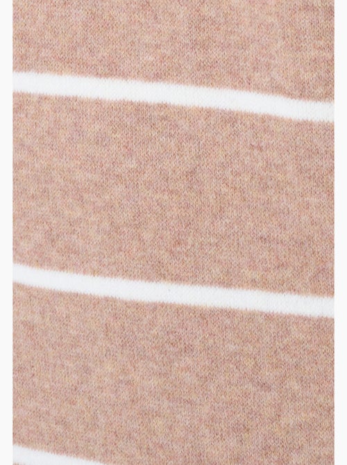 Robe-pull col polo rayée - Damart - Kiabi