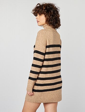 Robe Pull En Laine Busy Bees - Taille 4, Taupe/marron, Doublée, Neuve Avec étiquettes