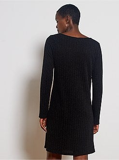 Robe pull côtelée - Kiabi