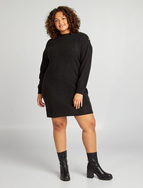 Robe pull grande taille femme