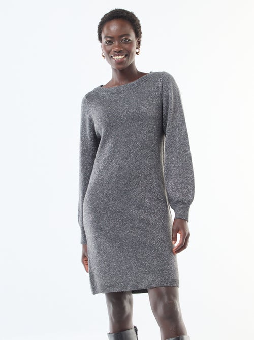 Robe pull courte brillante - Kiabi