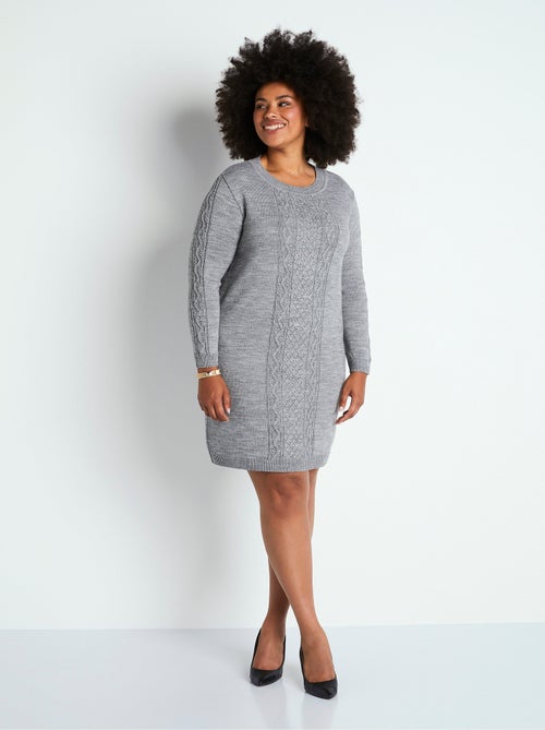 Robe pull courte maille fantaisie - Afibel - Kiabi