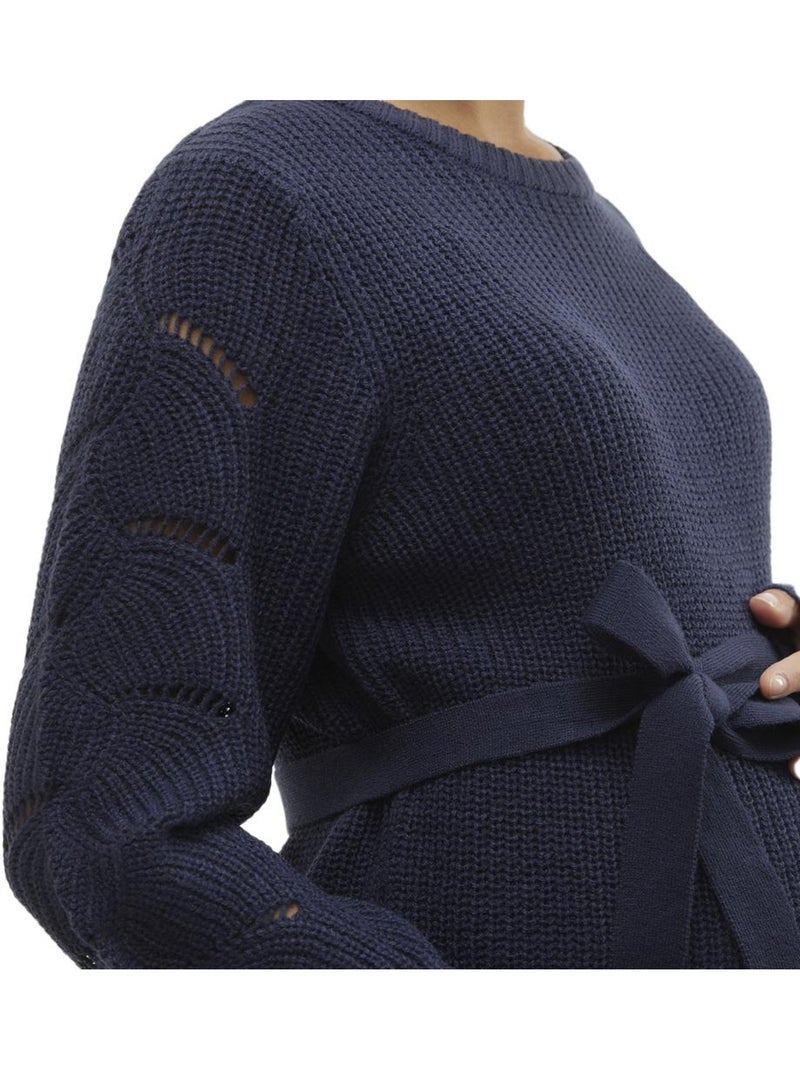 Robe Pull de Grossesse Femme Mamalicious Bleu marine - Kiabi